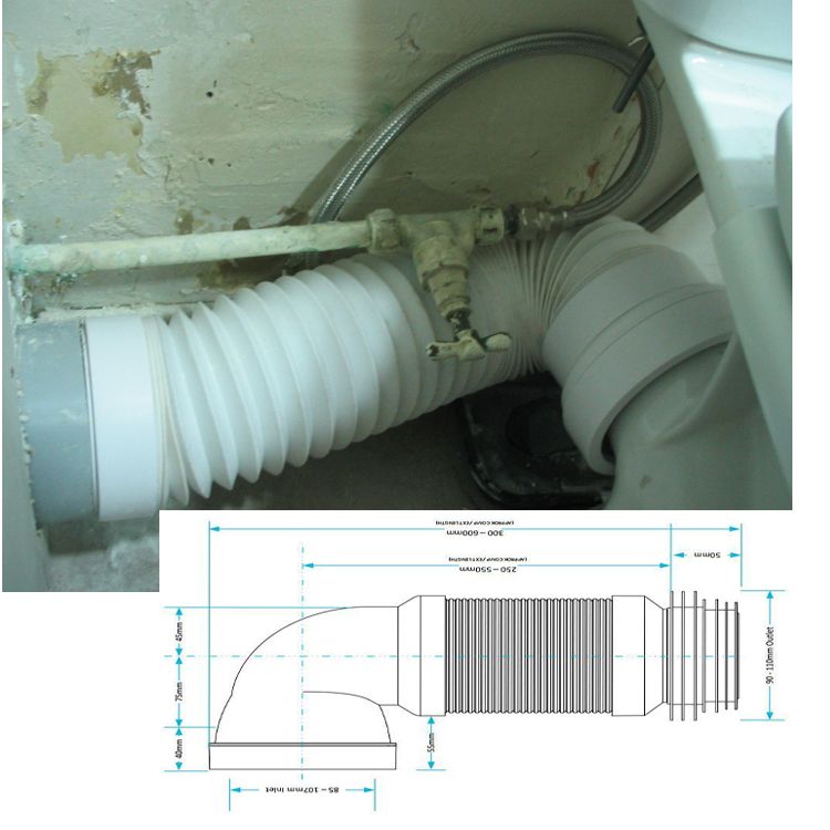 toilet waste pipe question